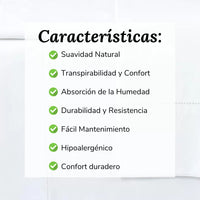 Sábanas Blancas con Bordado