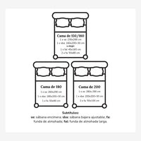 Sábanas Blancas con Bordado