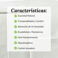 Sábanas de algodón topo