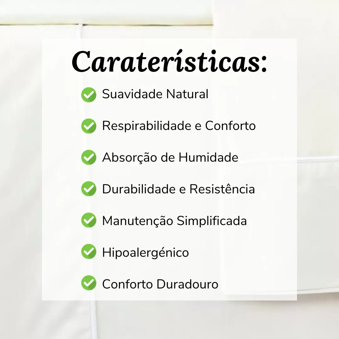 Lençóis de Algodão Bege