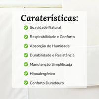 Lençóis de Algodão Bege