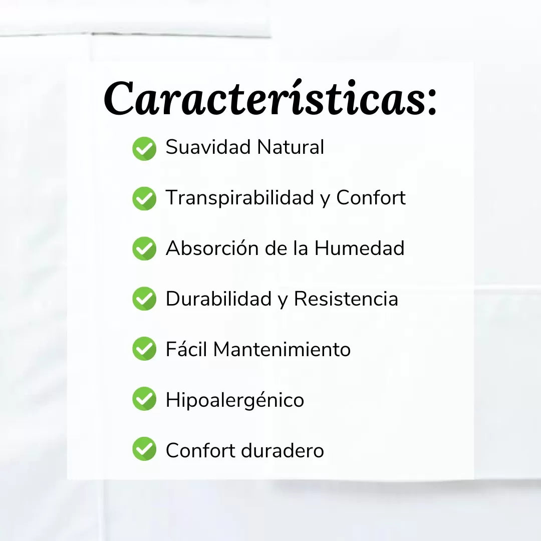 Sábanas Blancas de Algodón