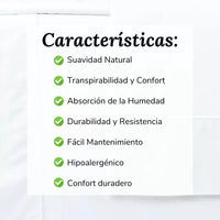 Sábanas Blancas de Algodón