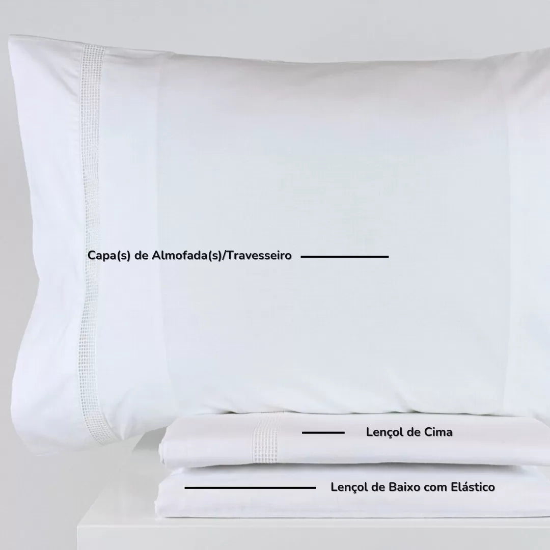 Juego de Sábanas Blanco