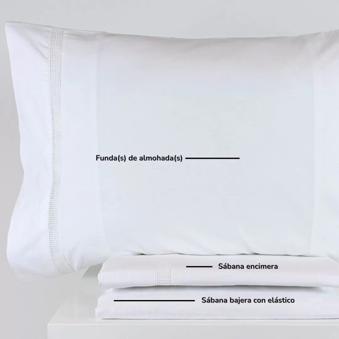 Juego de Sábanas Blanco