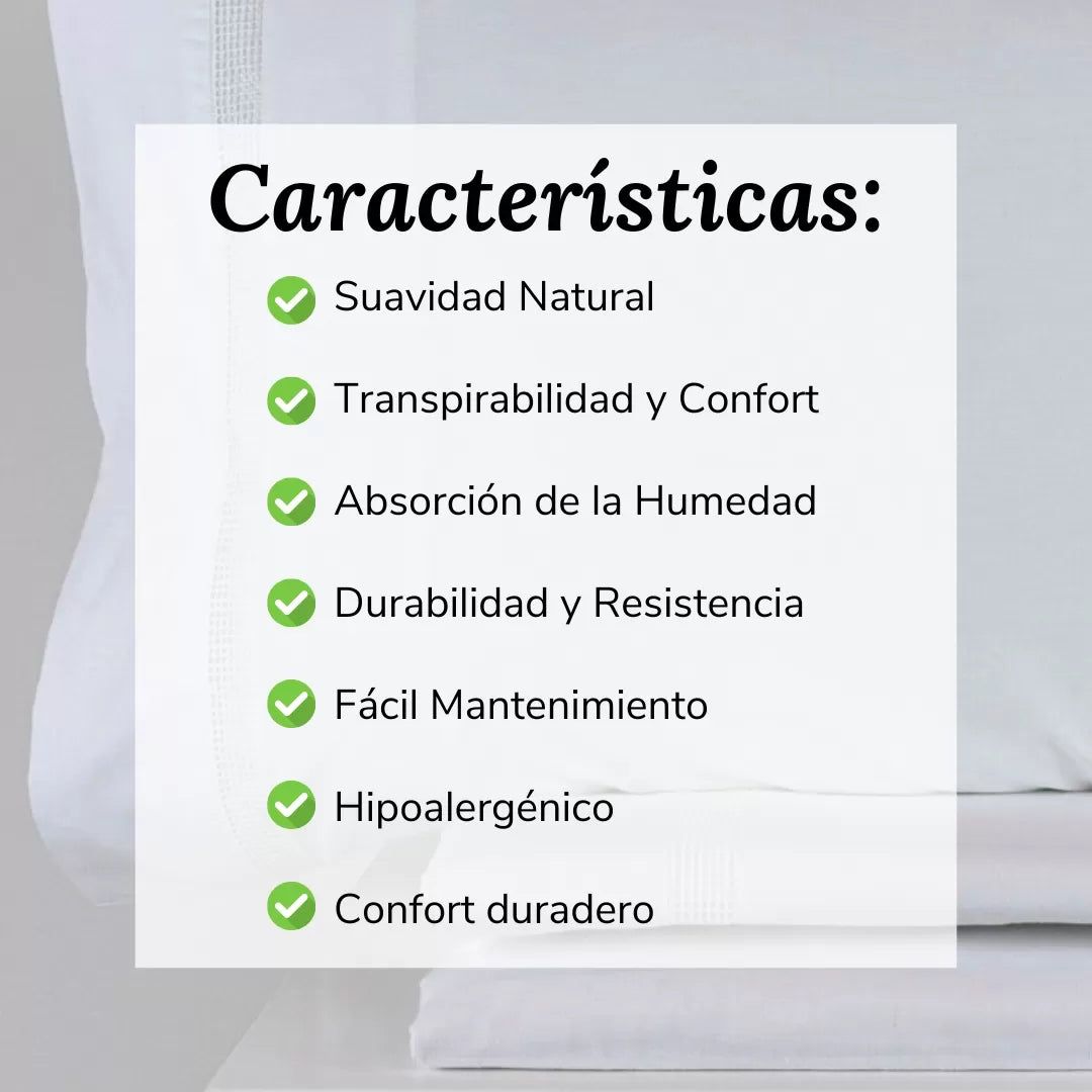 Juego de Sábanas Blanco