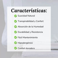 Juego de Sábanas Blanco