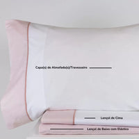 Sábanas Rayas Rosa