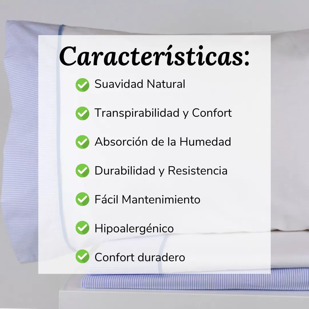 Sábanas Rayas Azul