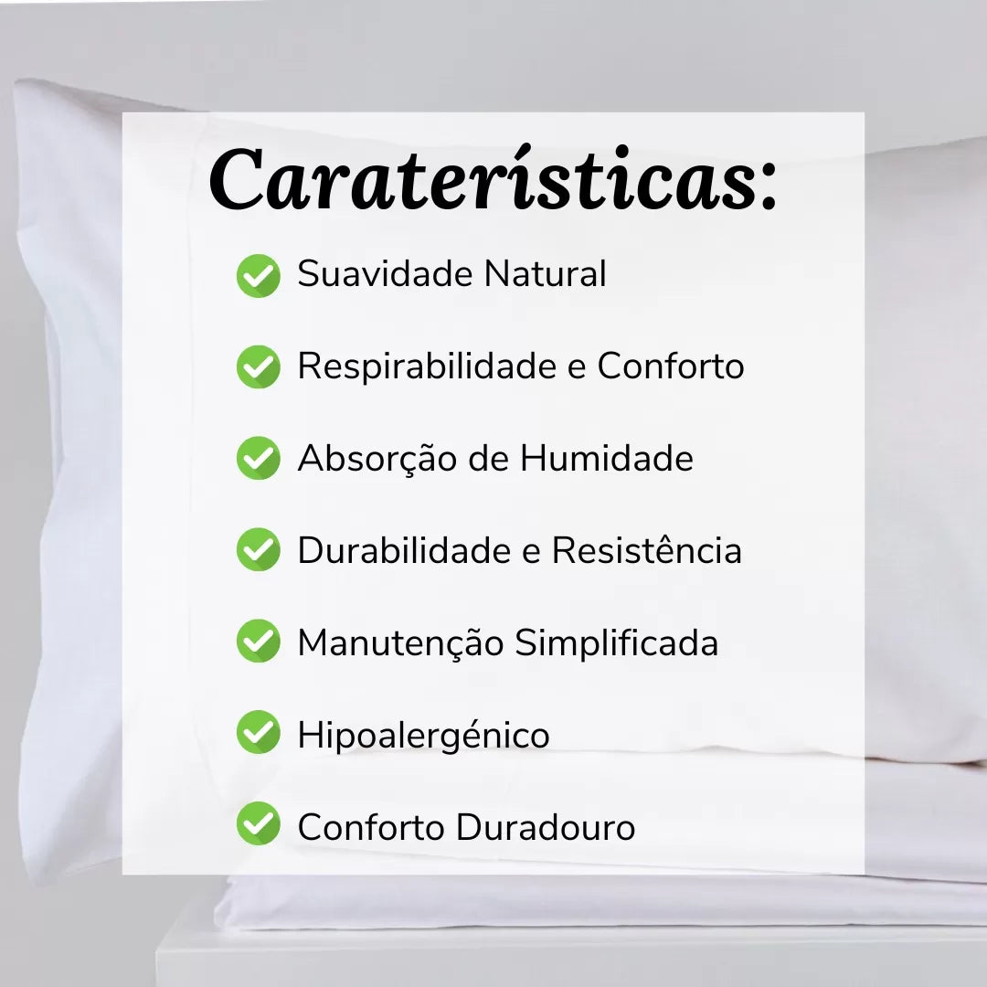 Lençóis Brancos de Algodão