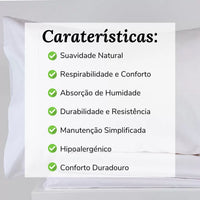 Lençóis Brancos de Algodão