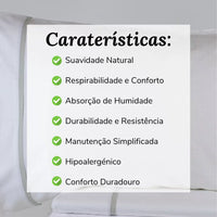 Lençóis Cinzentos de Algodão