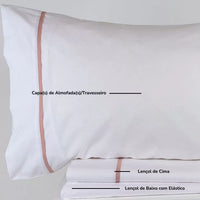 Sábanas de Algodón Rosa