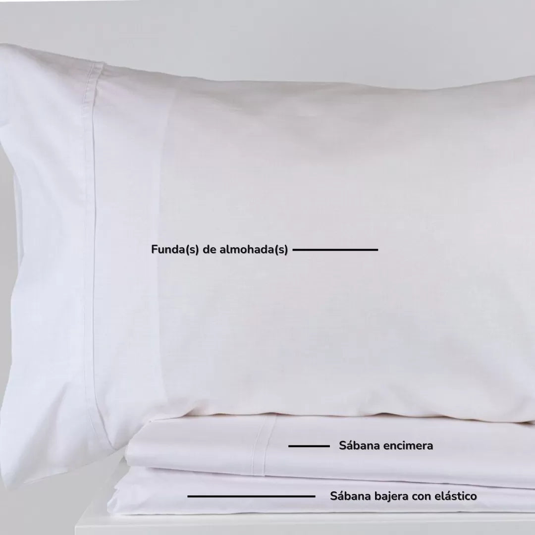 Sábanas de Algodón Blancas