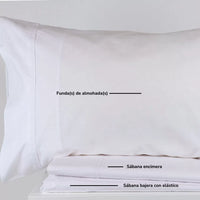 Sábanas de Algodón Blancas