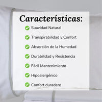 Sábanas de Algodón Gris