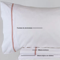Sábanas de Algodón Rosa