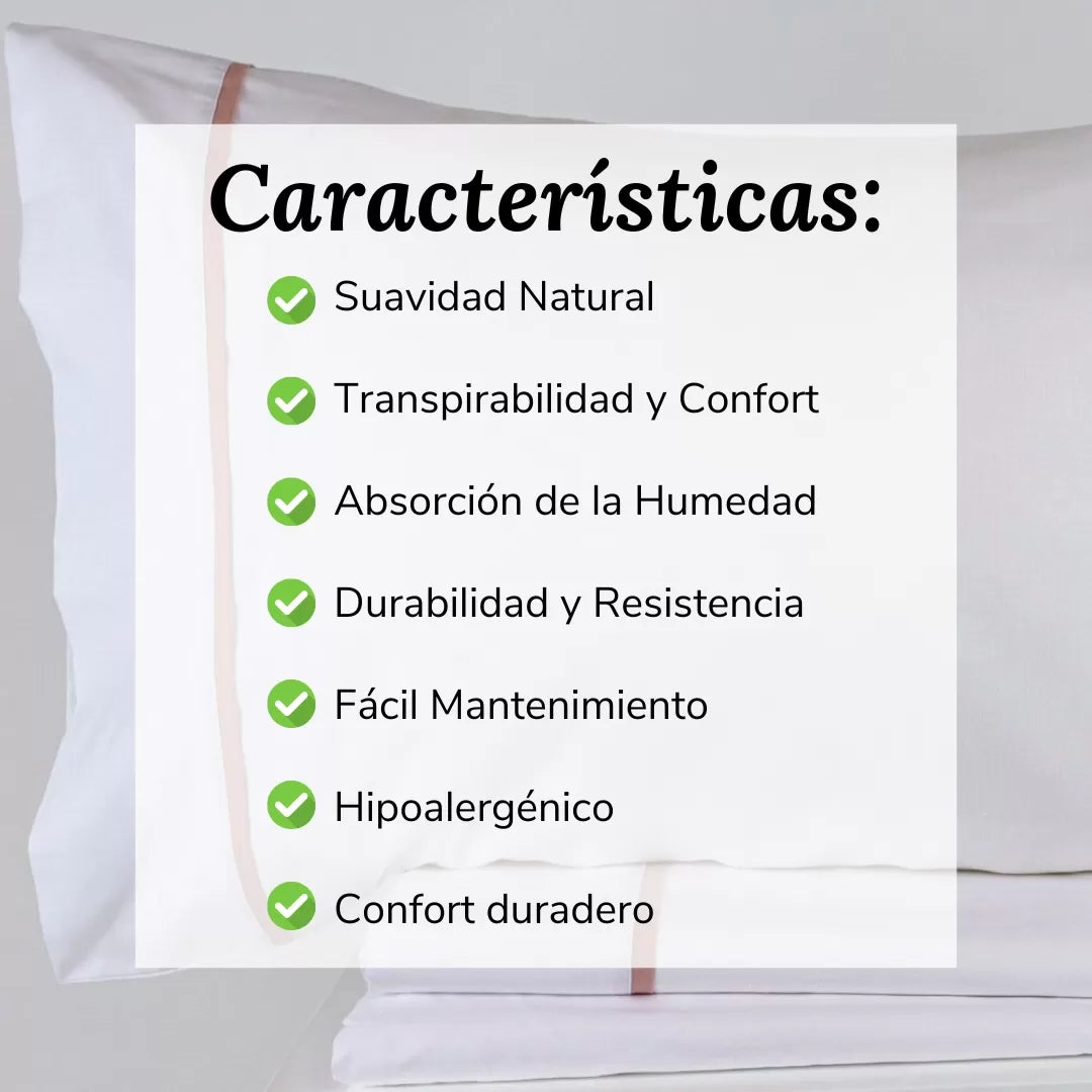 Sábanas de Algodón Rosa