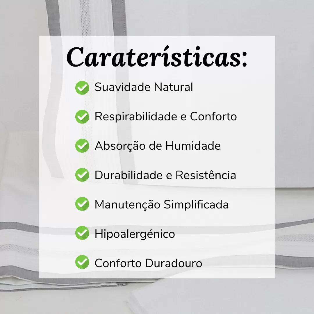 Sábanas de Algodón Gris