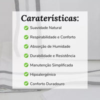 Sábanas de Algodón Gris