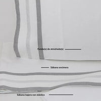Sábanas de Algodón Gris