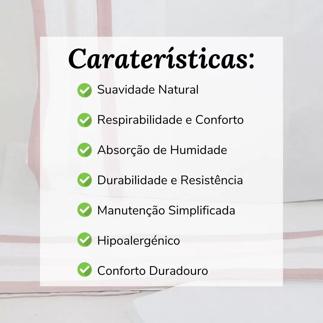 Sábanas de Algodón Rosa