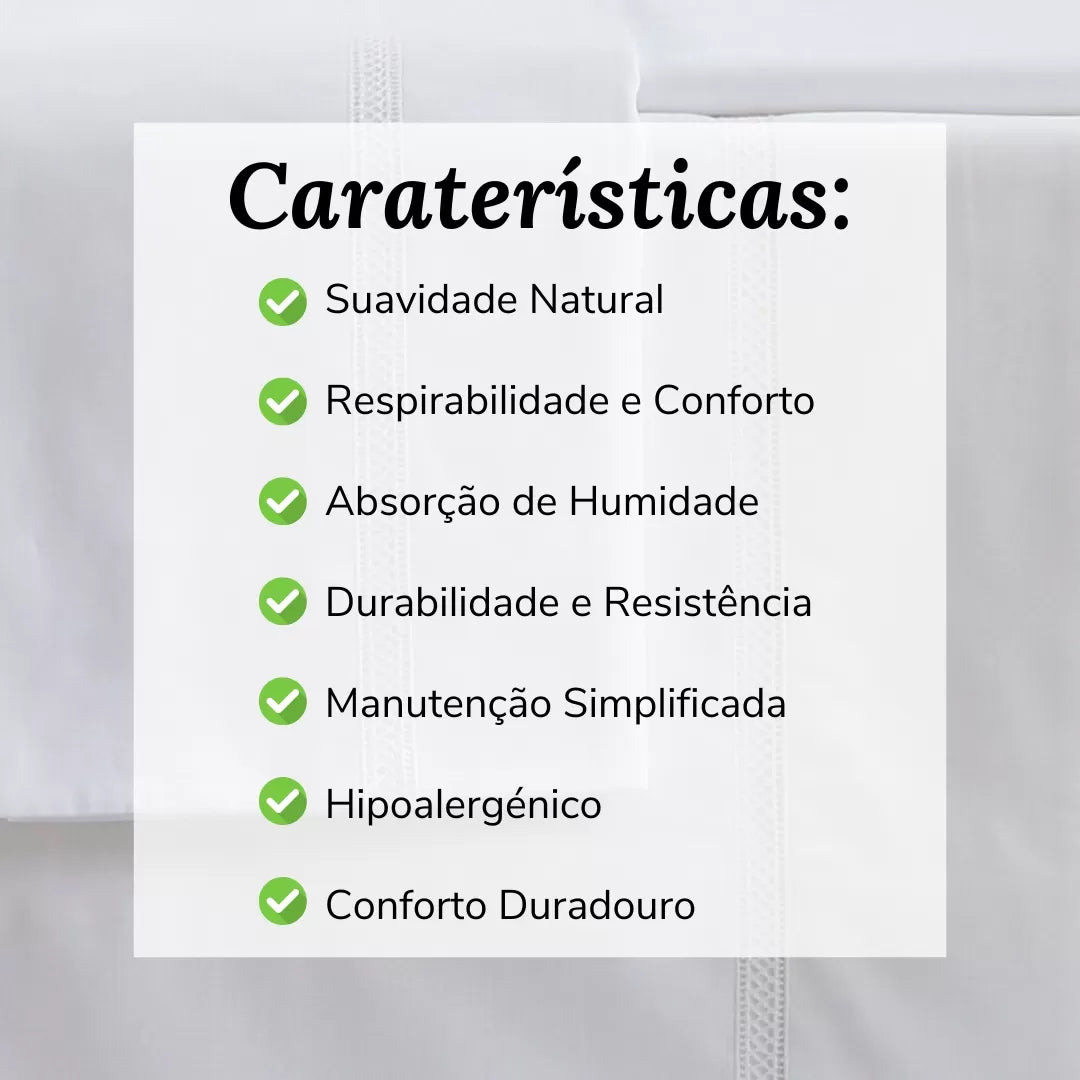 Lençóis Brancos Bordados