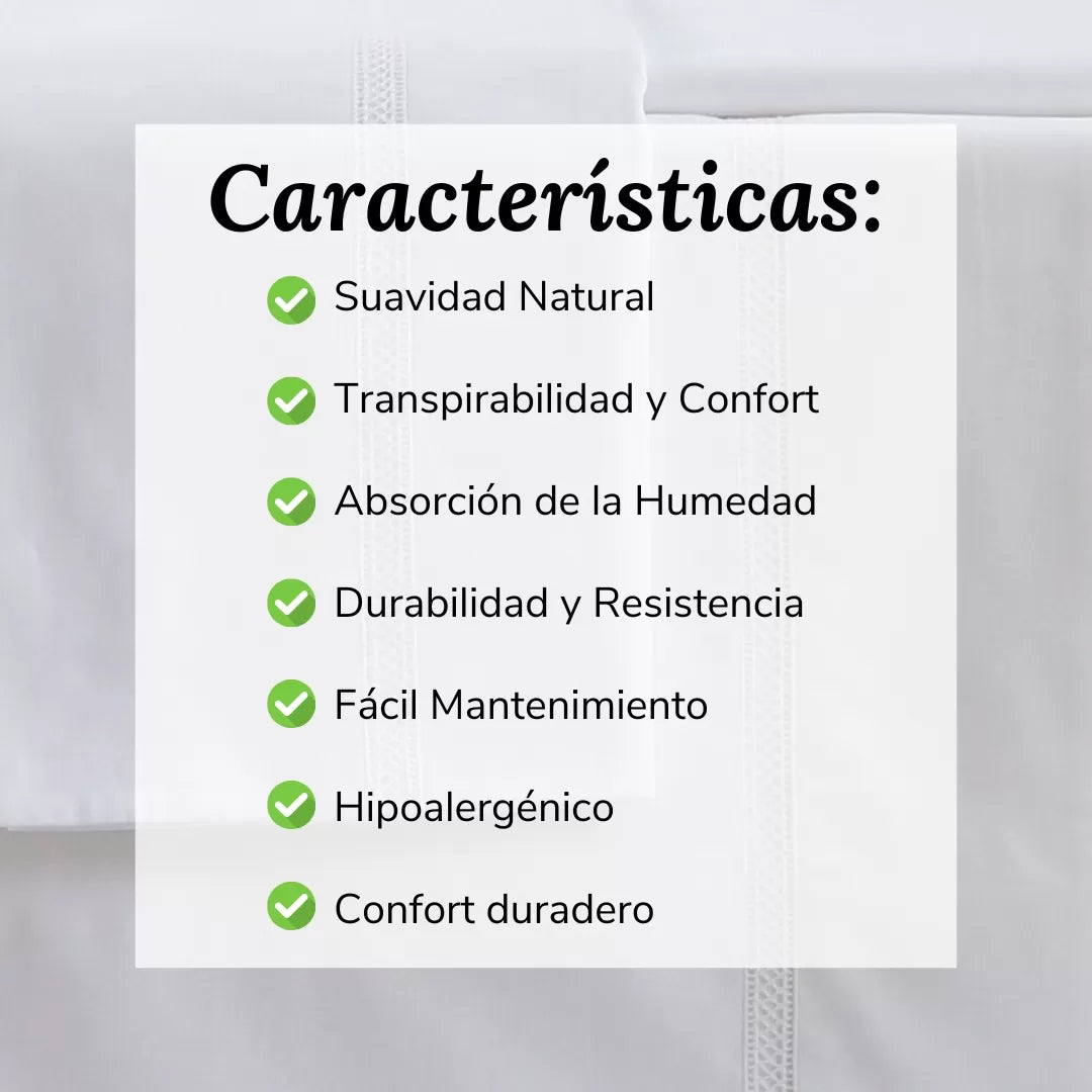 Sábanas Blancas Bordadas