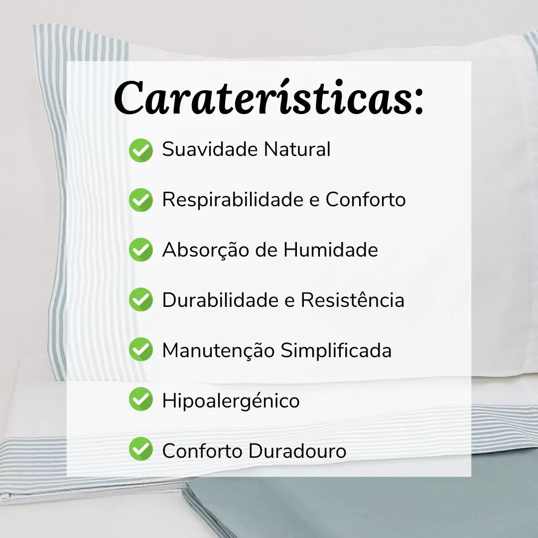 Sábanas Rayas Verde Agua
