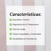 Funda Nórdica Rayas Rosa