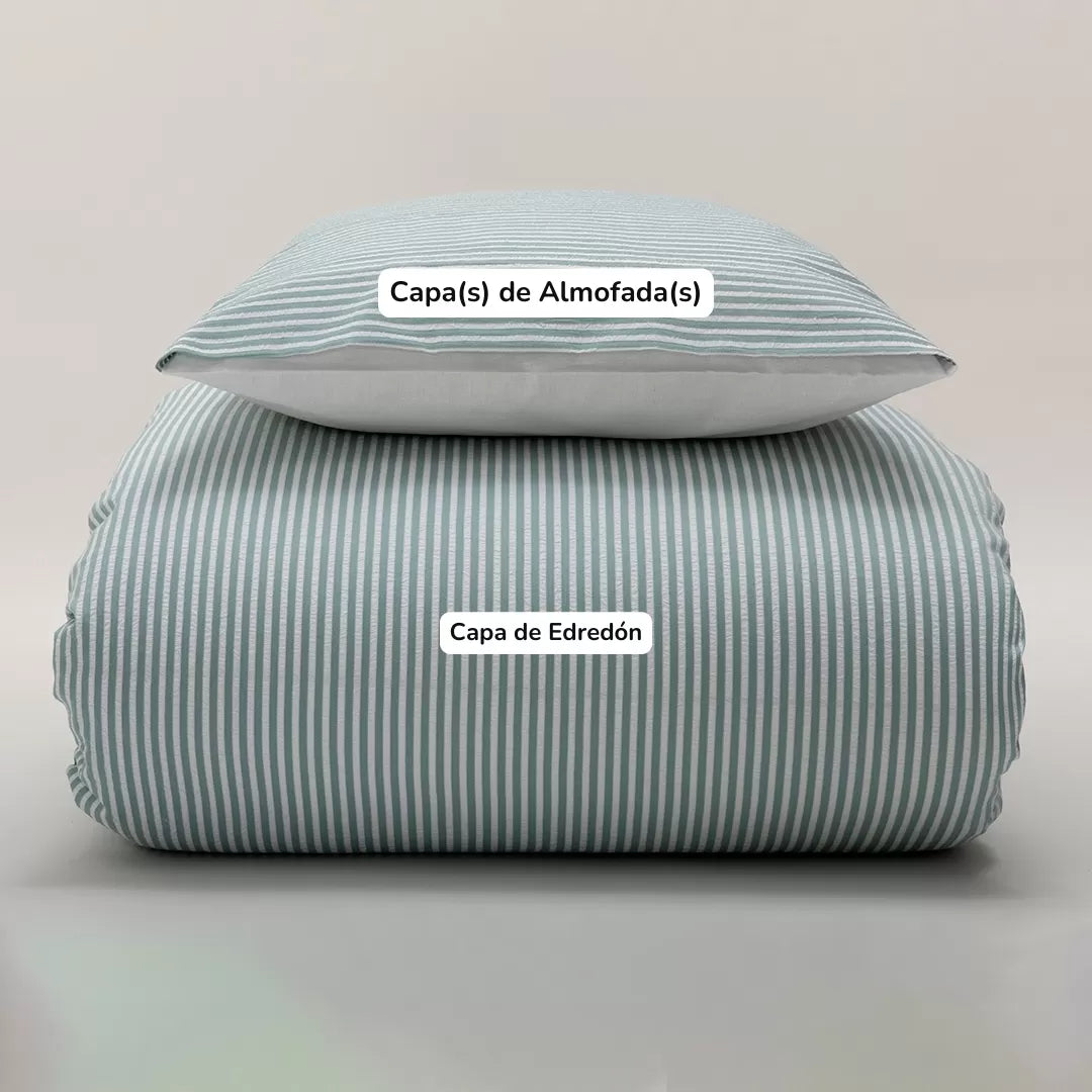 Funda Nórdica Rayas Verdes
