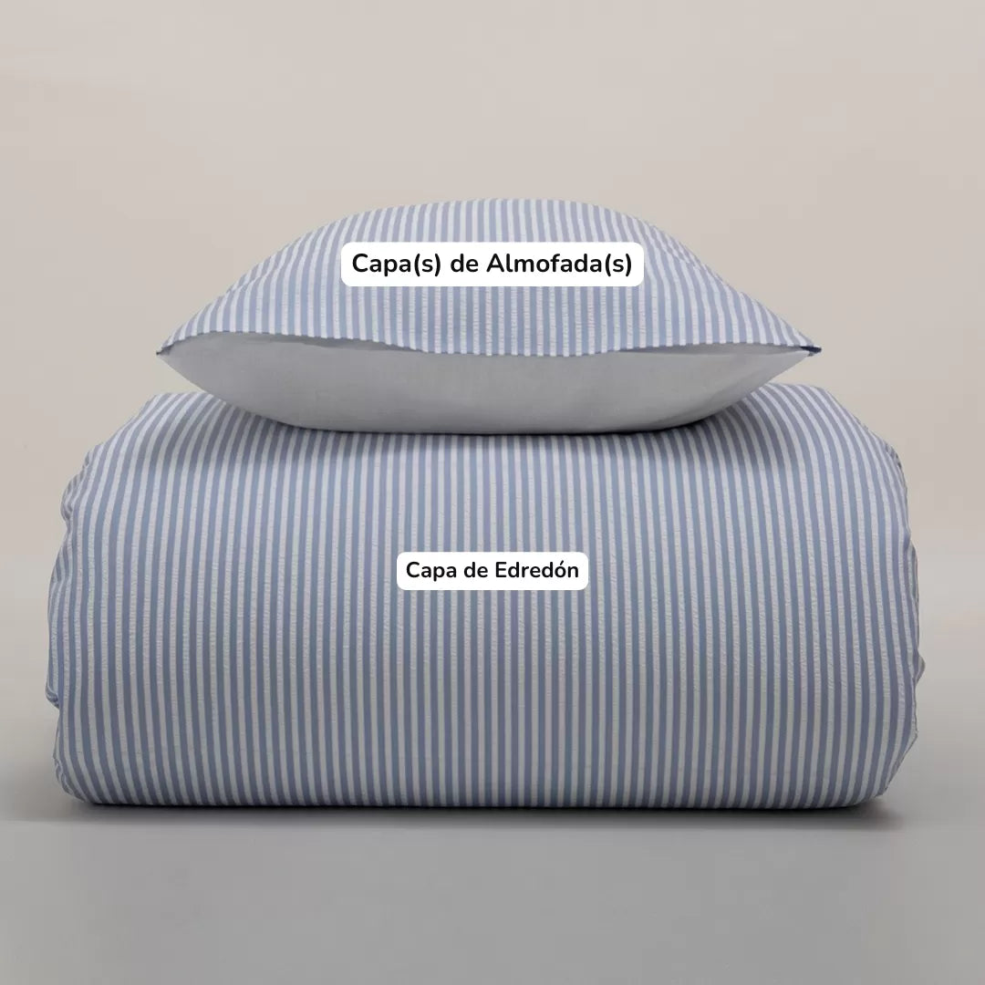 Capa de Edredón Riscas Azul