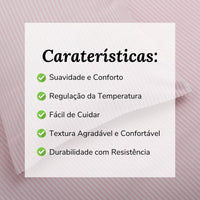 Funda Nórdica Rayas Rosas