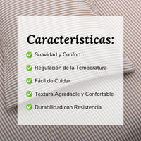 Funda Nórdica Rayas Marrónes