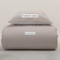 Funda Nórdica Rayas Marrónes