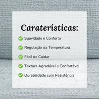Funda Nórdica Waffle Verde Agua