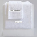 Capa de Edredón Efeito Waffle Branco