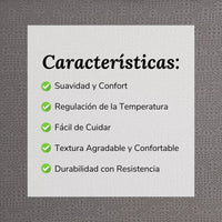Funda Nórdica Waffle Gris