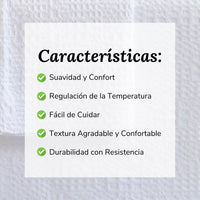 Funda Nórdica Waffle Blanco