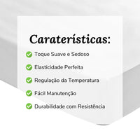 Lençol de Baixo Ajustável Branco