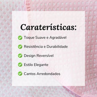 Colcha Lunares Rosa Reversible