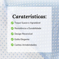 Colcha Lunares Azul Reversible