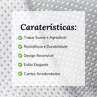 Colcha Lunares Gris Reversible