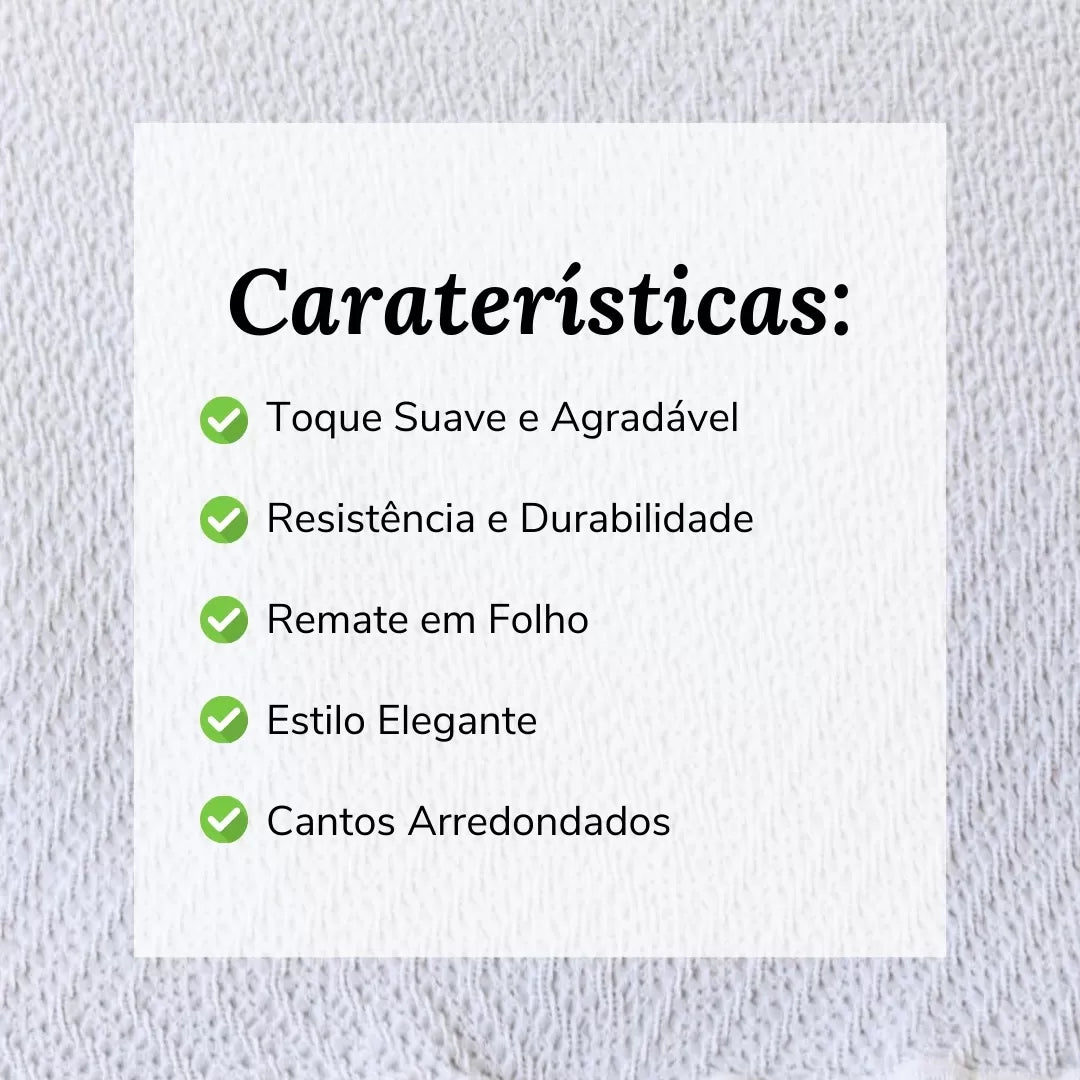 Colcha com Losangos Branco