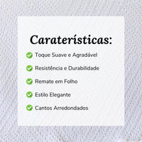 Colcha com Folho Branco