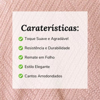 Colcha com Folho Rosa Seco
