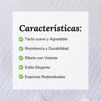 Colcha Blanca con Volante