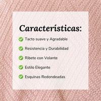 Colcha Rosa con Volante