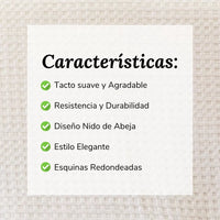 Colcha Nido de Abeja Beige