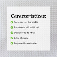 Colcha Nido de Abeja Blanco